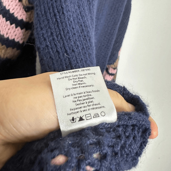 XiRENA Whistler Apres Ski Sweater womens XS Navy Alpaca pullover crewneck - Picture 6 of 6